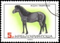 BULGARIA - CIRCA 1980: a stamp, printed in Bulgaria, shows a Tarpan horse