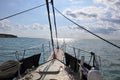 Bulgaria, crossing to another island on a yacht.