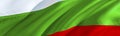 Bulgaria flag. 3D rendering Waving flag design. The national symbol of Bulgarian. 3D Waving sign design. Waving sign background Royalty Free Stock Photo