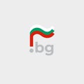 Bulgaria flag icon. Original simple design of the bulgarian flag, map marker. Design element, template national poster with bg