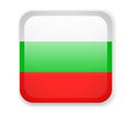 Bulgaria flag. Square bright Icon on a white background