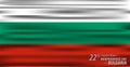 Bulgaria Independence Day. 22 September. Waving flag. Vector illustration. National Day March 3