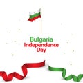 Bulgaria Independence Day Vector Design Illustration