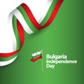 Bulgaria Independence Day Vector Design Illustration