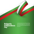 Bulgaria Independence Day Vector Design Illustration