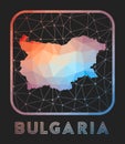 Bulgaria map design.