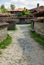 Bulgaria. The narrow winding street Royalty Free Stock Photo