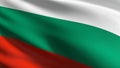 Bulgaria national flag blowing in the wind isolated. Official patriotic abstract design. 3D rendering illustration of waving sign Royalty Free Stock Photo