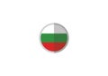 Bulgaria national flag circle shape country emblem state symbol icon Royalty Free Stock Photo
