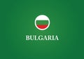 Bulgaria national flag circle shape country emblem state symbol icon Royalty Free Stock Photo