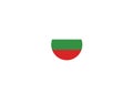 Bulgaria national flag tricolor emblem Royalty Free Stock Photo