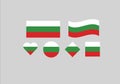 Bulgaria national flag tricolor emblem Royalty Free Stock Photo