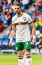 Bulgaria national football team striker Andrej Galabinov during international friendly Russia vs Bulgaria 1-0