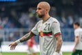 Bulgaria national football team winger Momchil Tsvetanov during international friendly Russia vs Bulgaria 1-0 Royalty Free Stock Photo