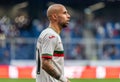 Bulgaria national football team winger Momchil Tsvetanov during international friendly Russia vs Bulgaria 1-0 Royalty Free Stock Photo