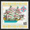 Bulgaria postage Stamp with Sailing Ship