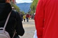 Bulgaria, Sofia, April 15, 2023: people in the Vitosha Boulevard