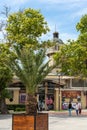 Bulgaria, Varna, 13 June 2020: Center of Varna -City clock and theater