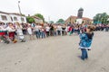 Bulgaria, village of Bulgarians. Common dance portrait on Nestenar games