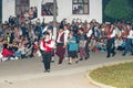 Bulgaria, village of Bulgarians. Orthodox night procession on Nestenar games