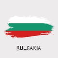 Bulgaria watercolor vector national country flag icon