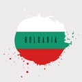 Bulgaria watercolor vector national country flag icon