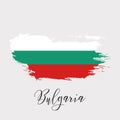 Bulgaria watercolor vector national country flag icon