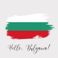 Bulgaria watercolor vector national country flag icon