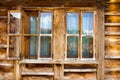 Bulgaria. Window with bars in the farmhouse