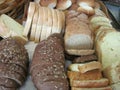 Bulgarian bread background Royalty Free Stock Photo