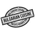 Bulgarian Cuisine rubber stamp