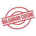 Bulgarian Cuisine rubber stamp