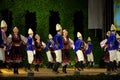 Bulgarian dancers at folklore festival stage