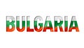 Bulgarian flag text font