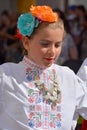 Bulgarian folk dancer Royalty Free Stock Photo