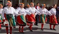 Bulgarian folk dancer