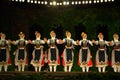 Bulgarian folklore dancers at stage