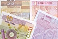 Bulgarian lev a business background Royalty Free Stock Photo