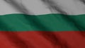 Bulgarian national flag. State flag of Bulgaria illustration. 3D Render.