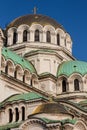 Bulgarian Orthodox cathedral dedicated to Saint Alexander Nevsky, in Sofia Royalty Free Stock Photo
