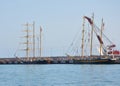 Bulgarian sailboats Kaliakra and Royal Helena in the port of Sochi