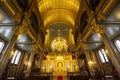 Bulgarian St Stephen Church Turkish: Demir Kilise interior wide angle view is a Bulgarian Orthodox church made of prefabricated Royalty Free Stock Photo