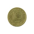 10 bulgarian stotinka coin 1999 obverse Royalty Free Stock Photo