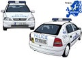 Bulgary Police Car Royalty Free Stock Photo