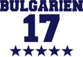 Bulgary 17 with stars. german