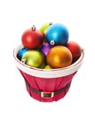 Bulging Basket of Balls with Clipping Path