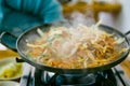 Bulgogi is a Korean dish that usually consists of grilled marinated Meat Royalty Free Stock Photo