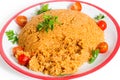 Bulgur pilaf from above Royalty Free Stock Photo