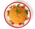 Bulgur pilaf from above Royalty Free Stock Photo