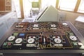 Bulk control panel in Tanker. Royalty Free Stock Photo